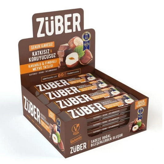 زوبير بار الفواكه بالكاكاو والبندق 40 غرام | 12 قطعة