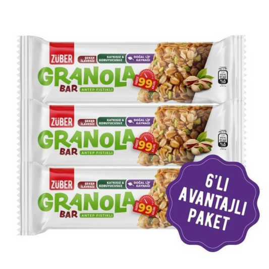 زوبير بار بالفسق والشوفان 25 غرام | 6 قطع