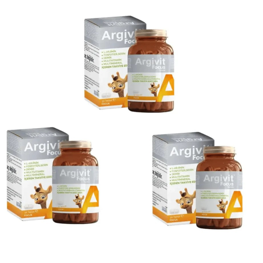 أرجيفيت فوكس حبوب دعم النمو و التركيز 3 عبوات