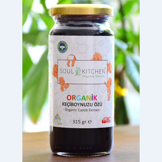 مستخلص الخروب العضوي للأطفال 315 غرام معصور على البارد (بدون سكر مضاف) | سول كيتشن