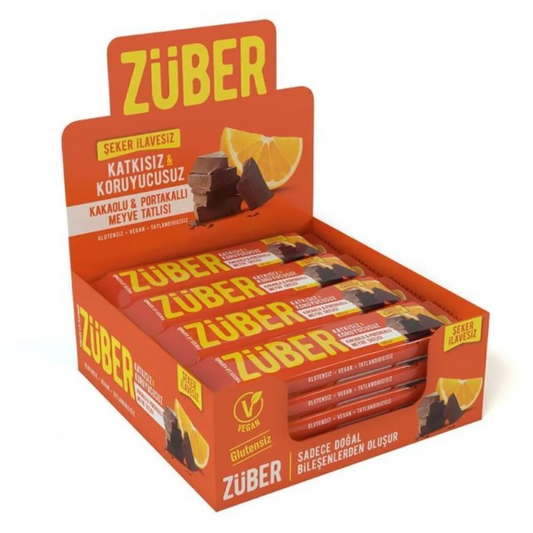 زوبير بار البرتقال والكاكاو 40 غرام | 12 قطعة