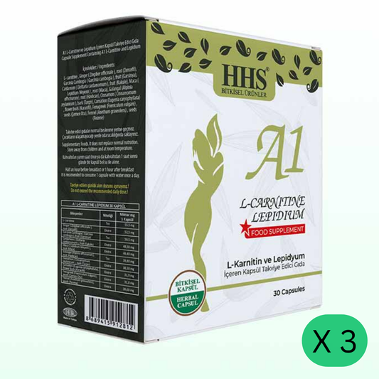 HHS كبسولات التنحيف الطبيعية A1 ( ظروف) | 3 علب